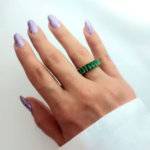 انگشتر تنیسی سبز