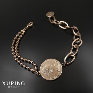 دستبند دو تیکه با سکه ژوپینگ